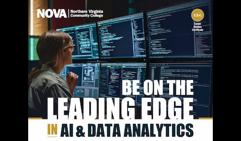 Flyer cover image - Leading edge of tech in Data Analytics